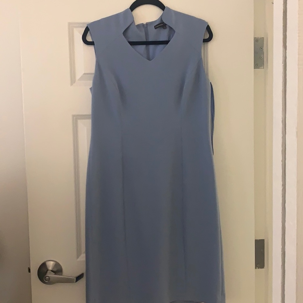Light blue business casual dress